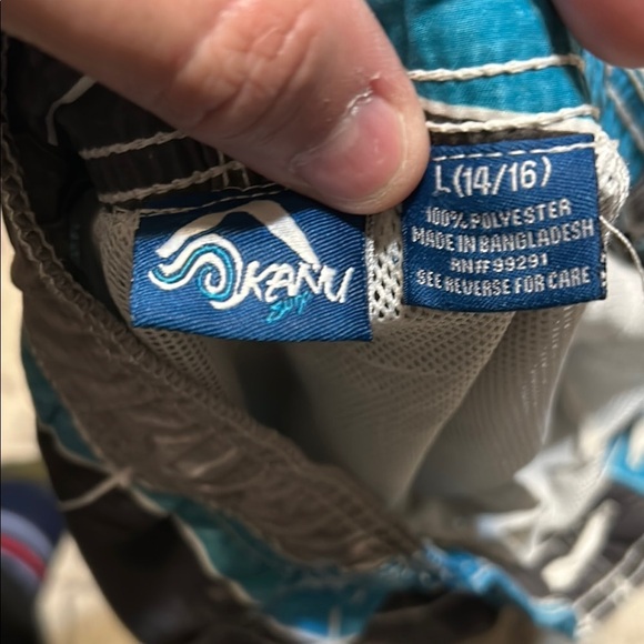 Kanu Surf Hybrid Blue and Gray Shorts Boys L(14/16) - Picture 2 of 5